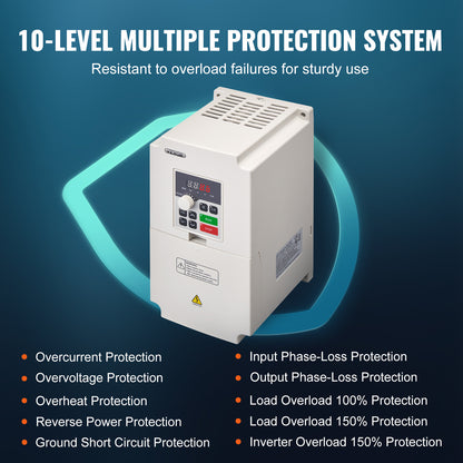 Frequentieomvormer – Frequentieregelaar – VFD – Motorregelaar – Snelheidsregelaar – 4 kW Vermogen – 0-2000 Hz Uitgangsfrequentie