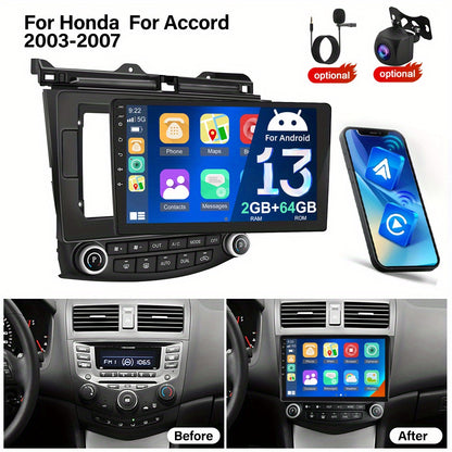 Autoradio – Android Autoradio – Car Stereo – Multimedia Speler – Auto Radio – 10,1 Inch HD Touchscreen – Draadloze CarPlay & Android Auto – Inclusief AHD Camera en Microfoon