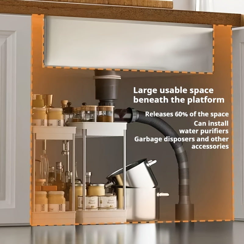 Digitale Keukenkraan – Keukenmengkraan – Watervalkraan – Spoelkraan – Kraan Met Display – Rechthoekige Spoelbak 75x45 cm – Vacuüm Afvoersysteem – Pull-Down Sproeikop