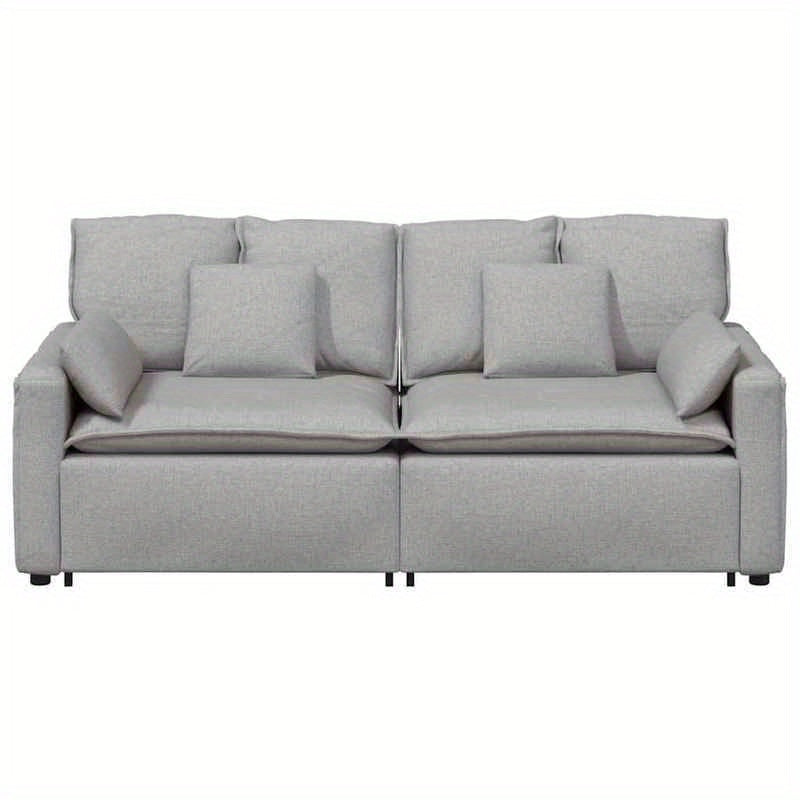 Modular Sofa with Cushions Cloud Grey