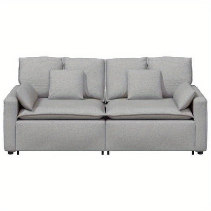 Modular Sofa with Cushions Cloud Grey