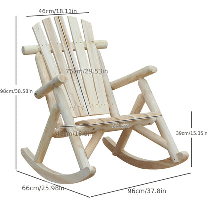 Schommelstoel – Schommelstoel Tuin – Relaxstoel – Fauteuil – Schommelstoel Met Armleuningen – Katoenen Vulling – Geschikt Voor Binnen En Buiten