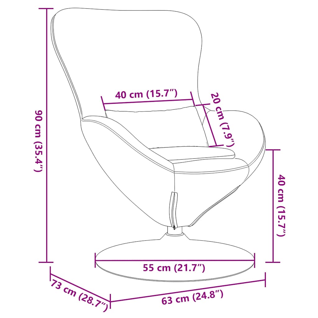 Draaifauteuil Lichtgroen – Fauteuil – Relaxstoel – Loungestoel – Leunstoel – Fluwelen Bekleding – 360 Graden Draaibaar – Compact Formaat