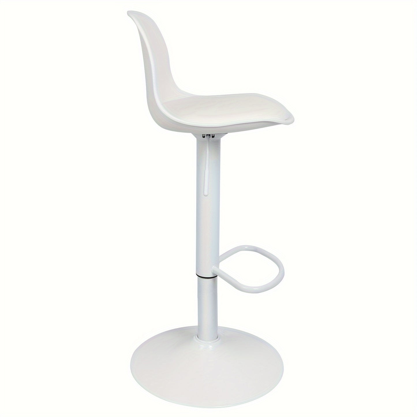 Barstoel – Barkruk – Barstoelen – Keukenstoel – Kruk – Set van 4 – Verstelbare Zithoogte 55-75 cm – PU-leer Bekleding met 360° Draaibare Zitting