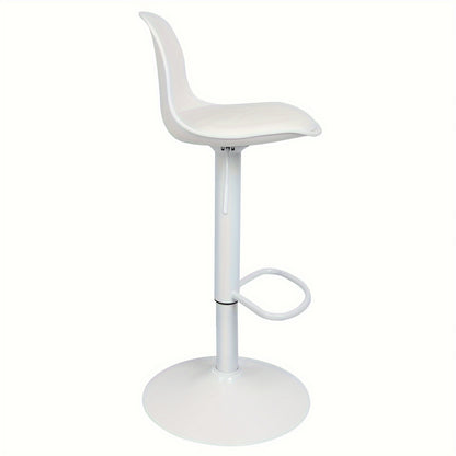 Barstoel – Barkruk – Barstoelen – Keukenstoel – Kruk – Set van 4 – Verstelbare Zithoogte 55-75 cm – PU-leer Bekleding met 360° Draaibare Zitting