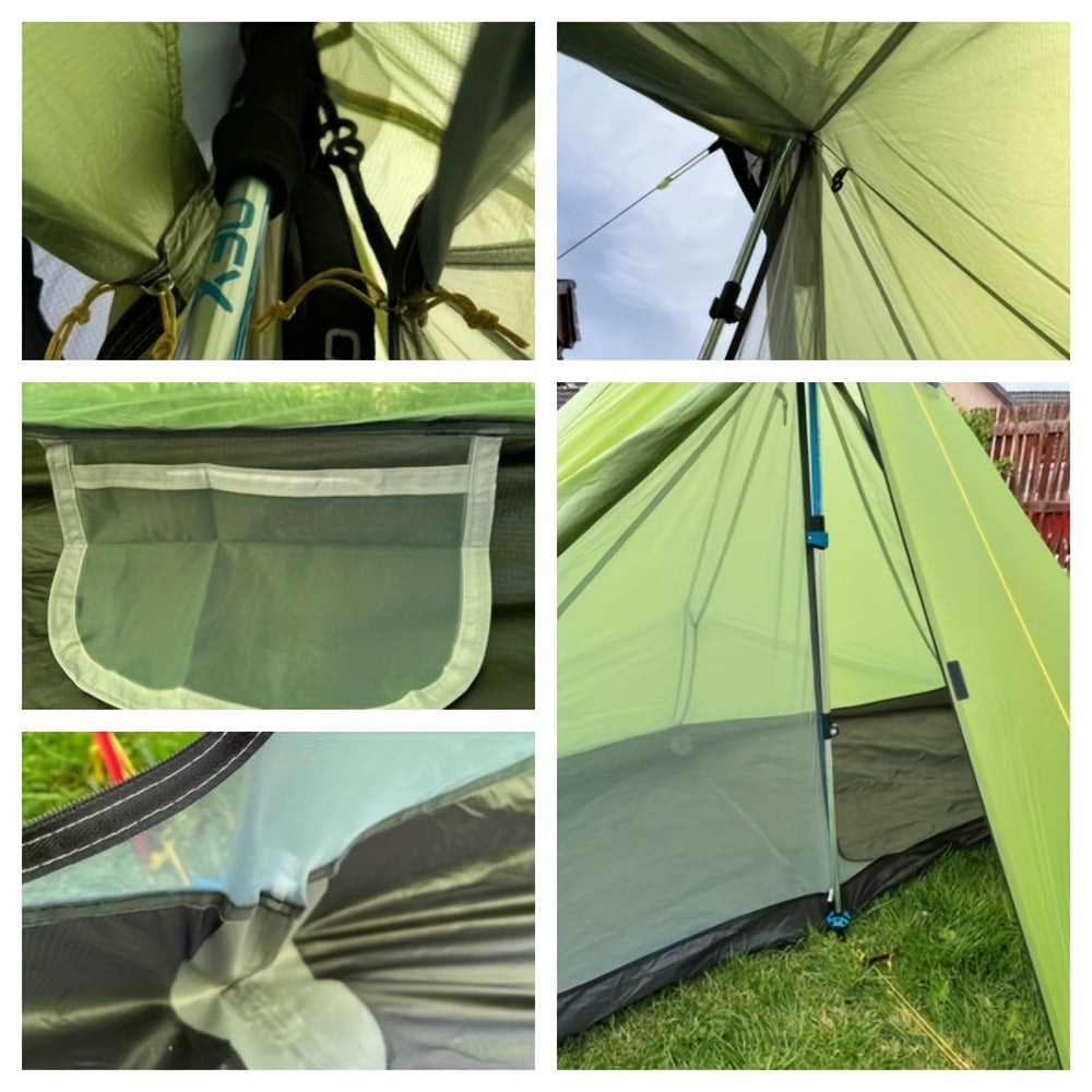 Eenpersoons Tent – Kampeertent – Bivaktent – Backpacktent – Ultralight Tent Groen – Lichtgewicht 950g – Compact & Draagbaar