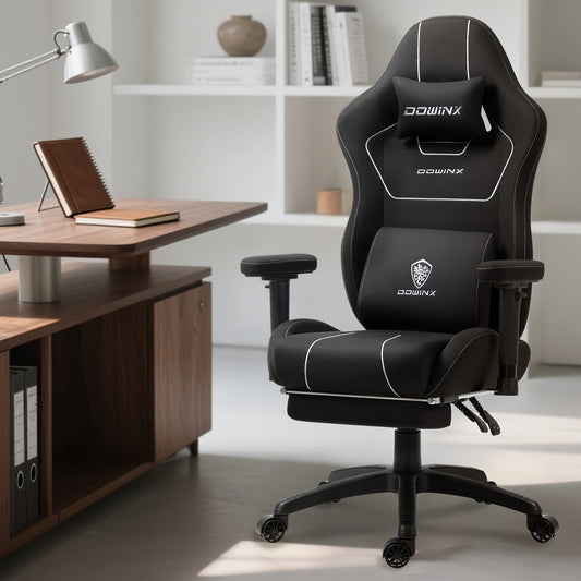 Ergonomic High-Back Gaming Chair for Tall Adults - Heavy-Duty Metal Frame with 3D Adjustable Armrests, Lumbar Support & Footrest, Manual Recline Mechanism, Soft Foam & Wingback Design - Office Computer Desk Chair for Long Gaming Sessions
