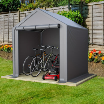 Opbergtent Fietsenberging – Tuinhuisje – Gereedschapsschuurtje – Garage Tent – Bergingstent – 190x170x200 cm – Stevig Verzinkt Stalen Frame – Waterdicht PE Zeil