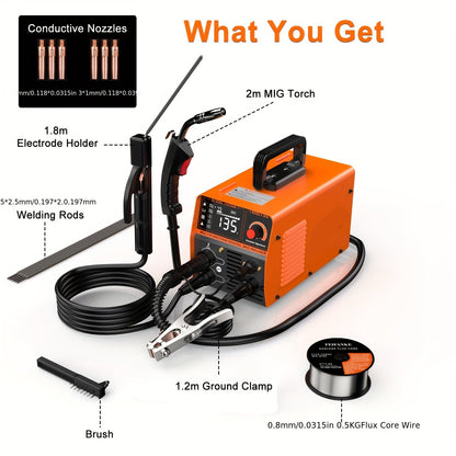 Lasmachine – Lasmachine Zonder Gas – MIG Lasapparaat – ARC Lasser – Lift TIG Machine – Flux Core Draad – 220V Aansluiting
