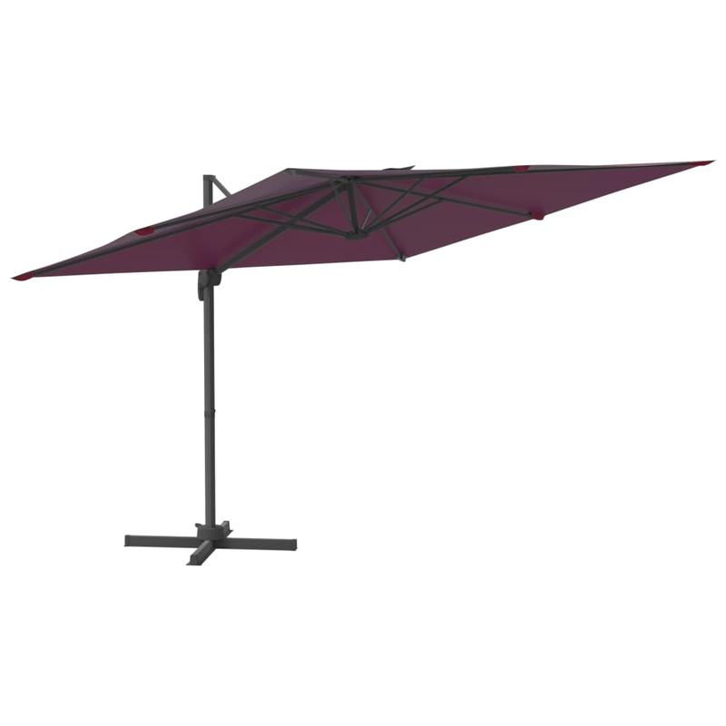 Drijvende Parasol – Zweefparasol – Terrasparasol – Tuinparasol – Hoge Schaduw – Aluminium Paal – 400 X 300 Cm