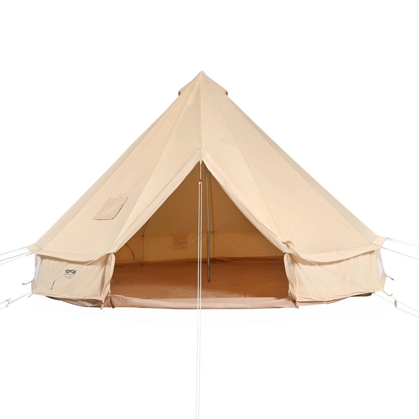 Canvas Belltent – Tipitent – Familietent – Kampeertent – Yurt Tent – 3 Meter Diameter – Ademend TC Canvas – Inclusief Kachelopening voor 4 Personen