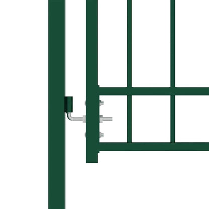 Groene Tuinpoort – Tuinpoort Met Spijlen – Tuinhek – Tuindeur – Buitenpoort – Gepoedercoat Staal – Weerbestendig En Stevig