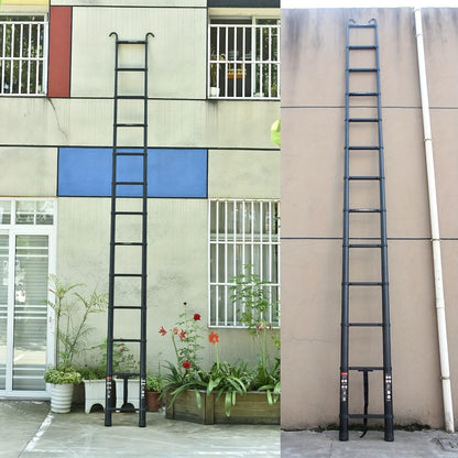 Telescopische Ladder – Uittrekbare Ladder – Opvouwbare Ladder – Aluminium Ladder – Multi Functionele Ladder – 5 Meter – Lichtgewicht & Veilig Met Haak