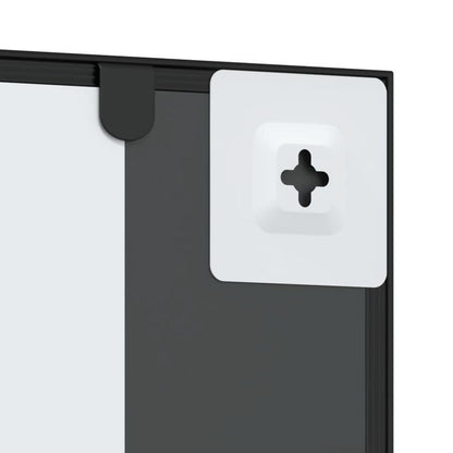 Wandspiegel – Spiegel – Badkamerspiegel – Hangspiegel – Woondecoratie – Zwart – Rechthoekig – 50x100 cm – IJzeren Frame – Verticaal – Zonder Elektriciteit