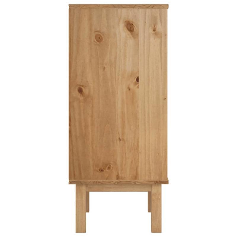 OTTA Modern Chest of Drawers - Easy Assembly, 3-Drawer Storage Cabinet with, Compact Organizer for Living Room, Bedroom, Office - Sturdy Pine Wood Construction (45x39x90cm) - Modern Home Furniture, Living Room Storage, Minima