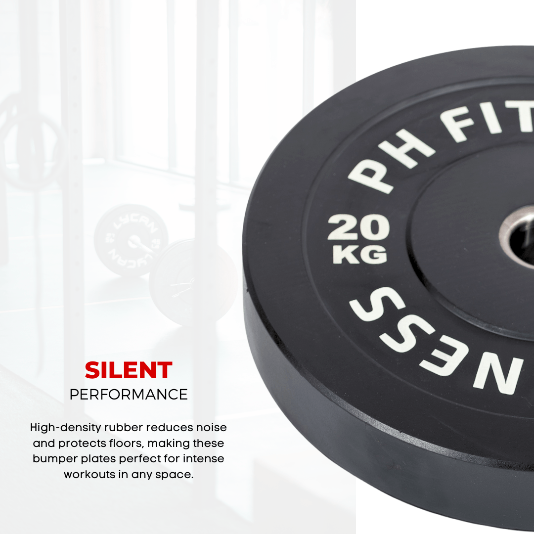 Set of Weightlifting Weight Plates - 35KG / 75KG / 105KG / 145KG / 290KG - Durable Rubber Coated Cast Iron Weight Plates for Strength Training & Home Gym