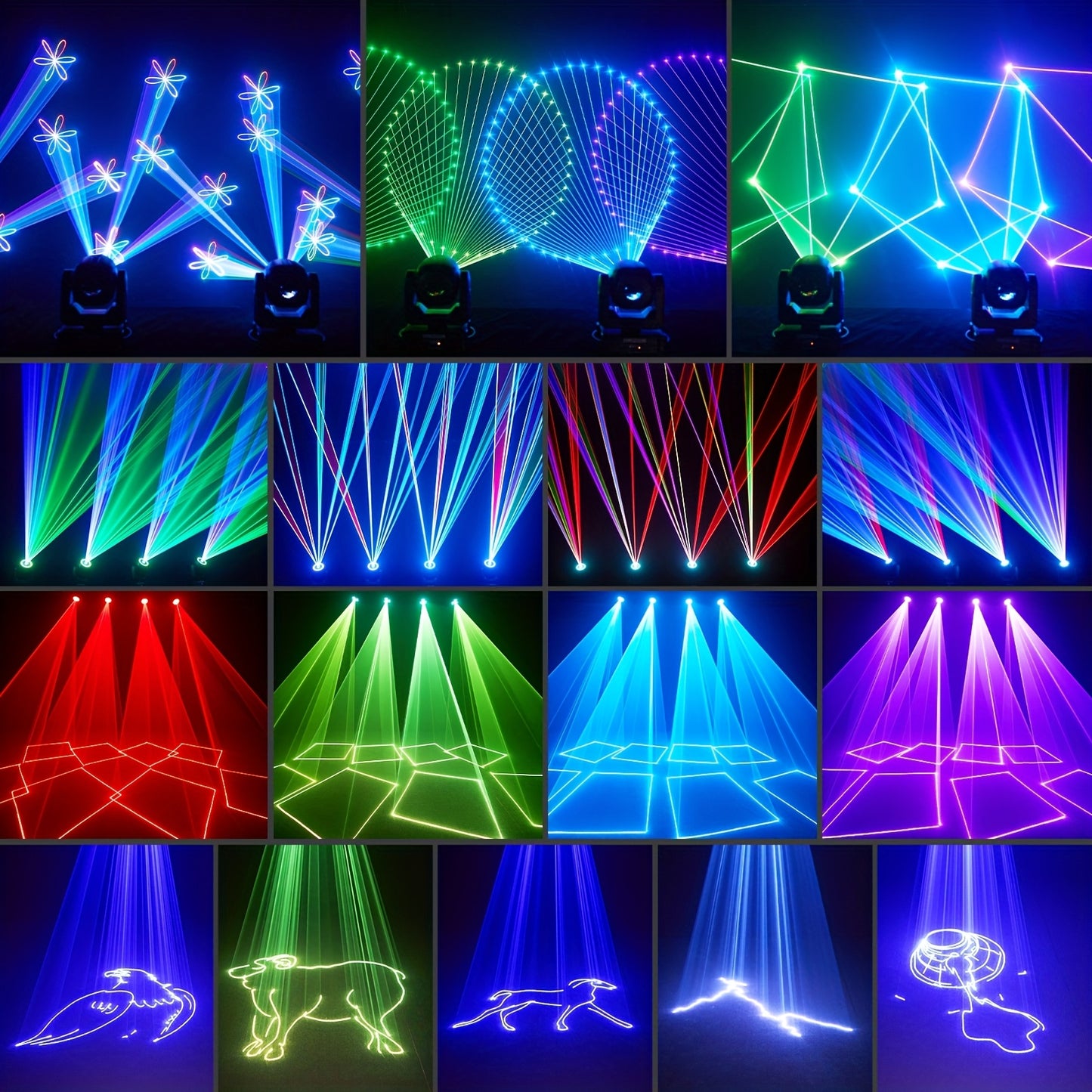 Movinghead Light – DJ Licht – Podiumverlichting – Discolamp – RGB LED – 2W Krachtige LED – 3D RGB Animatie