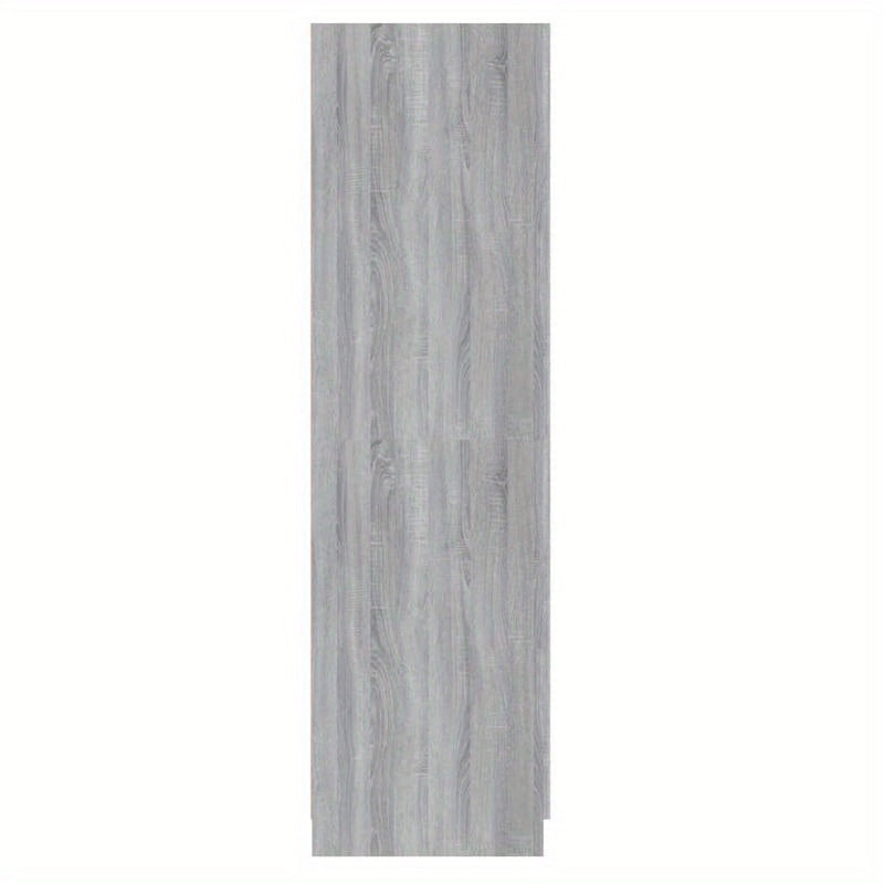 Kledingkast – Garderobekast – Opbergkast – Kledingrek – Kast – Grijs Sonoma Eikenkleurig – Ruimtebesparend 80x52x180 cm – Stevig Bewerkt Hout