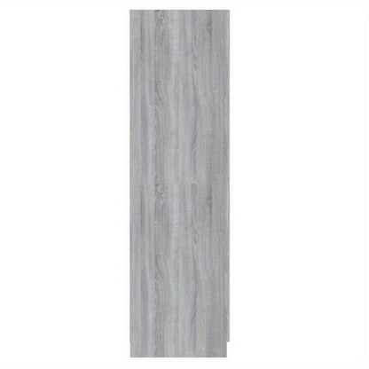Kledingkast – Garderobekast – Opbergkast – Kledingrek – Kast – Grijs Sonoma Eikenkleurig – Ruimtebesparend 80x52x180 cm – Stevig Bewerkt Hout