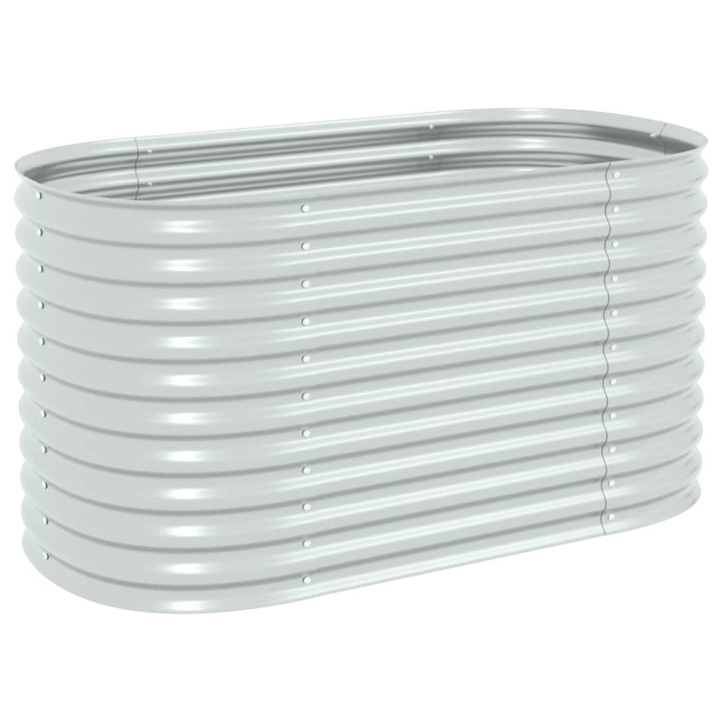 Moestuinbak – Kweektafel – Plantenbak – Verhoogde Bak – Tuinbak – Gegalvaniseerd Staal – 160x80x81 cm – Weerbestendig Zilver