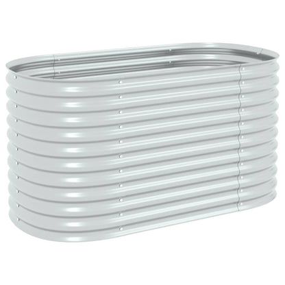 Moestuinbak – Kweektafel – Plantenbak – Verhoogde Bak – Tuinbak – Gegalvaniseerd Staal – 160x80x81 cm – Weerbestendig Zilver