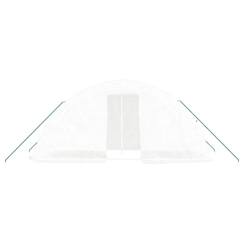 Kas – Serre – Kweekkas – Broeikas – Tuinkas – Witte Stalen Frame – 10 m² Ruimte – 5x2x2,3 Meter Groot