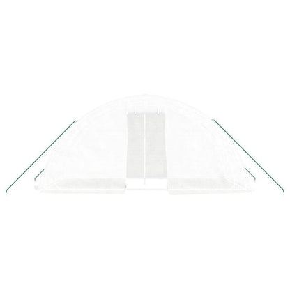 Kas – Serre – Kweekkas – Broeikas – Tuinkas – Witte Stalen Frame – 10 m² Ruimte – 5x2x2,3 Meter Groot