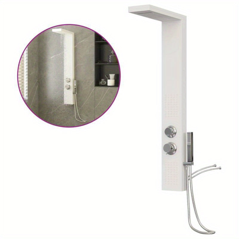 Douchepaneel – Douchezuil – Douchesysteem – Regendouche – Handdouche – Aluminium – Multifunctioneel met Regendouche