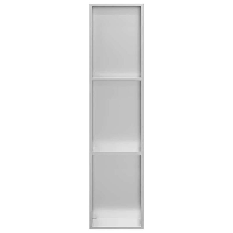 Inbouwdouche Niche – Douchenis – Doucheschelp – Opbergnis – Badkamernis – Zilverkleurig Roestvrij Staal – 90 x 20 x 9,5 cm – Eenvoudige Installatie Zonder Tegelwerk