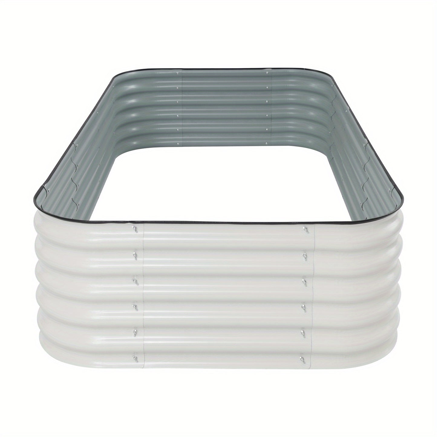 Heavy-Duty Galvanized Steel Raised Garden Bed - Extra Large 119.38x60.96x27.94 cm Outdoor Planter Box, Elevated Garden Bed for Vegetables, Herbs, Flowers - Rust-Resistant, Easy Assembly, Improved Drainage & Soil Erosion Preve
