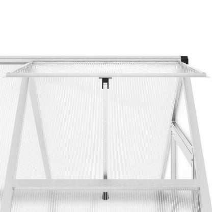 Aluminium Kas – Tuinkas – Plantenkas – Mini Kas – Buiten Kas – Silbern – Weerbestendig Aluminium Frame – 169x114x195 cm Met Fundering