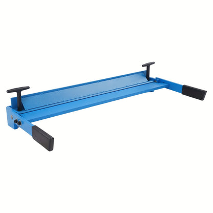 Handmatige Metaalbuigmachine – Metaalbuiger – Plaatbuiger – Buigmachine – Metaalbender – Blauw – Instelbare Buighoek 0-120° – 630 mm Werkbreedte – Q235 Koolstofstaal – Veilig Afgeronde Randen