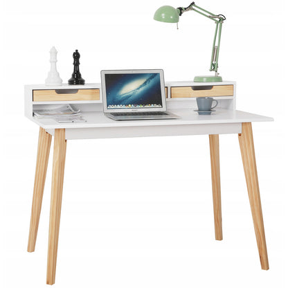 Bureau – Schrijftafel – Werkplek – Computertafel – Bureau met Lade – Modern Minimalistisch Design – Ruim Werkblad 110x60 cm