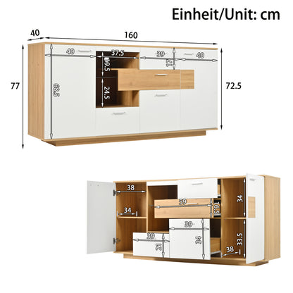 Staande Kast – Opbergkast – Dressoir – Vitrinekast – Meubel – Art Deco Design – Hoogwaardig Rotan – Vrijstaand Zonder Elektriciteit