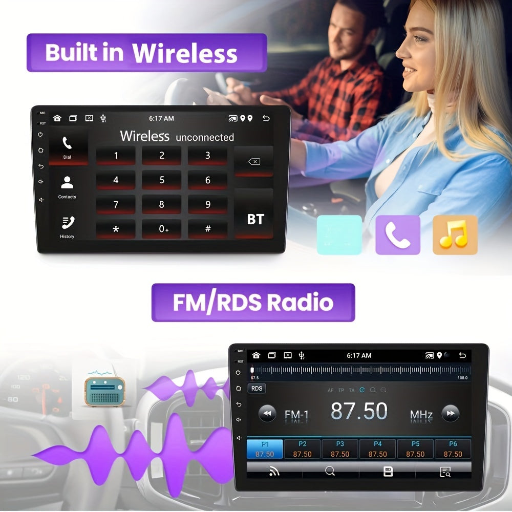 Autoradio – Multimedia Speler – Car Stereo – GPS Navigatie – 2 DIN – 9 Inch Touchscreen – Android 13 – Achteruitrijcamera