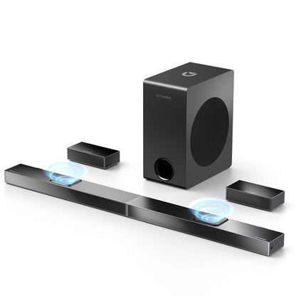 Soundbar – Home Cinema Geluidssysteem – Draadloze Speaker – Surround Soundbar – Bluetooth Soundbar – 5.1.2 Kanaals Dolby Atmos – 520W Piekvermogen – 8” Draadloze Subwoofer