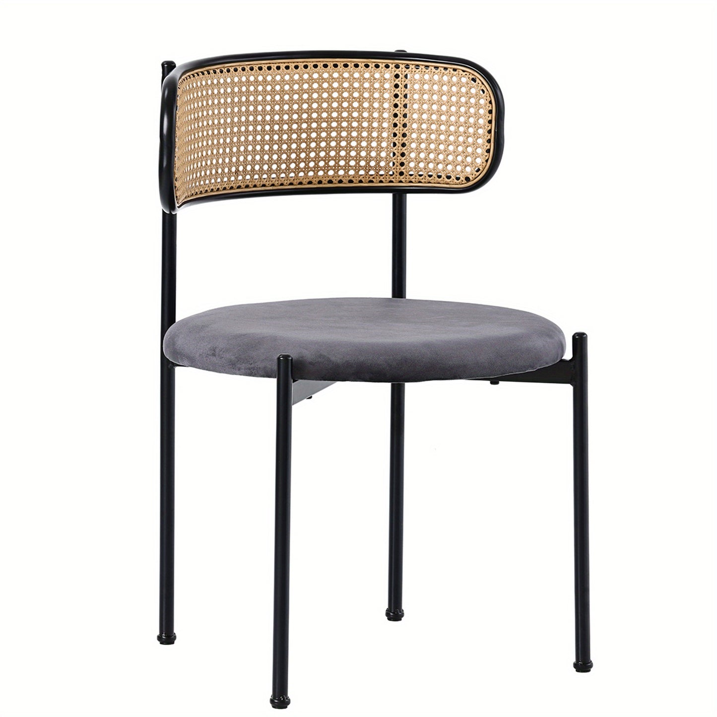 Eetkamerstoelen – Stoelen – Zitstoelen – Lounge Stoelen – Stoelen Set – Modern Minimalistisch – Set Van 4 – Met Stabiele Metalen Poten – Comfortabel En Duurzaam – Grijs