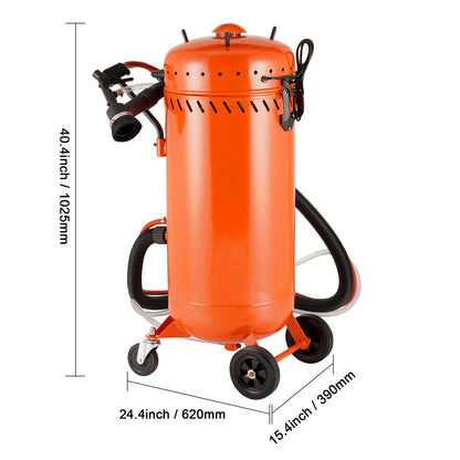 Zandstraalinstallatie – Sandstraalcabine – Zandstraalkast – Zandstraalwerkstation – Vacuüm Zandstraalmachine – 28 Gallon Tank – Krachtige 1200W Motor