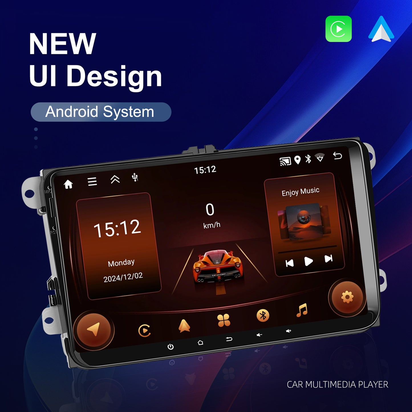 9-inch Autoradio – Android Auto Radio – GPS Navigatie – Double DIN Radio – 9 Inch Touchscreen – Android 13 Systeem – Draadloze CarPlay – Achteruitrijcamera & SWC Ondersteuning