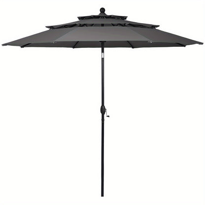 Patio Parasol – Tuinparasol – Marktparasol – Buitenparasol – Zwembadparasol – 3,05 Meter Diameter – Aluminium Frame Met Kantelfunctie