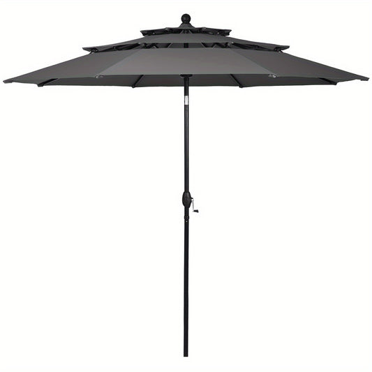 Patio Parasol – Tuinparasol – Marktparasol – Buitenparasol – Zwembadparasol – 3,05 Meter Diameter – Aluminium Frame Met Kantelfunctie