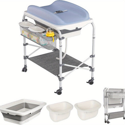 Multifunctionele Verschoontafel – Baby Tafel – Verzorgingstafel – Opbergtafel – Inklapbaar Badje – Compact & Opvouwbaar – Geschikt tot 50 kg