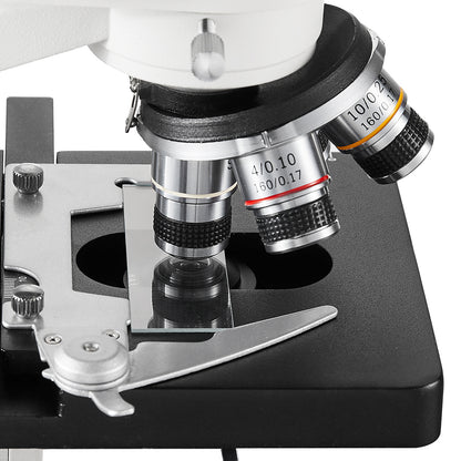 Microscoop – Binoculair – Compound Microscoop – Laboratoriummicroscoop – Biologische Microscoop – 40x-2500x Vergroting – Dubbele Mechanische Platte
