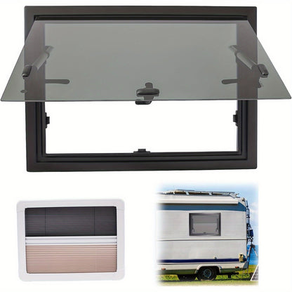 Camperraam – Caravanraam – Motorhome Raam – Zijraam – Kiepraam – Aluminium Alloy – 600x450 mm – Inclusief Blackout Zijkant