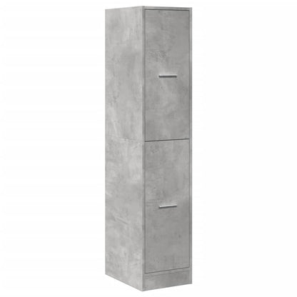 Opbergkast – Ladenkast – Georganiseerd Meubel – Opbergmeubel – Kast Cementgrijs – 4 Lades – Gefabriceerd Hout – Compact 30x41x144 cm