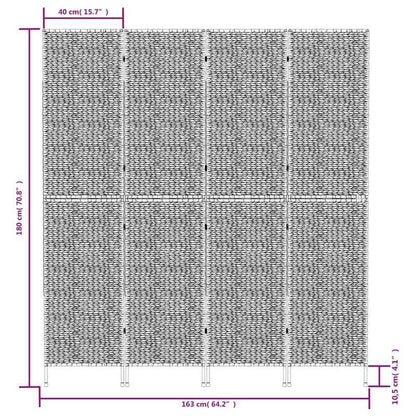 Room Divider Scherm – Kamerscherm – Studio Scherm – Bureauscherm – Vrijstaand Paneel – Houten Materiaal – Draadloos Zonder Elektriciteit