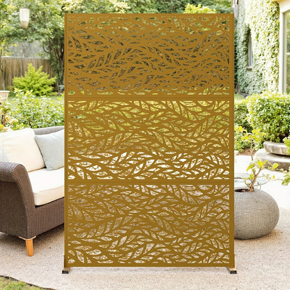 Metalen Privacy Scherm – Tuinscherm – Balkon Afzetting – Terras Scheidingswand – Buiten Scherm – 182,88 cm Hoog – 3 Panelen Flexibel