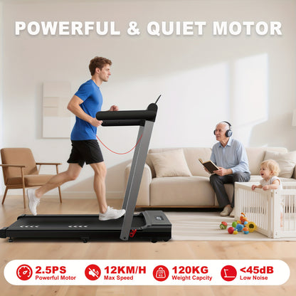 Loopband – Wandelband – Hardloopband – Treadmill – Walking Pad – 2,5 PK Motor – Inklapbaar met Bluetooth & 12 Programma’s