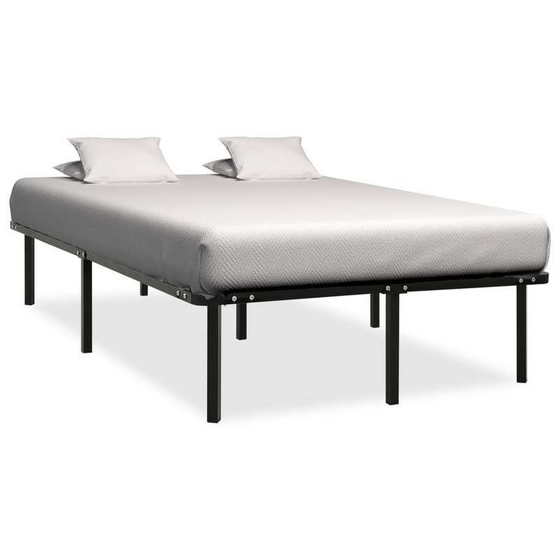 Extra Long Modern Minimalist Bed Frame - Heavy-Duty All-Metal Platform, Easy Assembly, Space-Saving Design for Large Bedrooms, Hotels, Guest Rooms - Industrial Chic Furniture (160x200cm/ 63x79in), Bed Room Decor, Hotel Bedroo