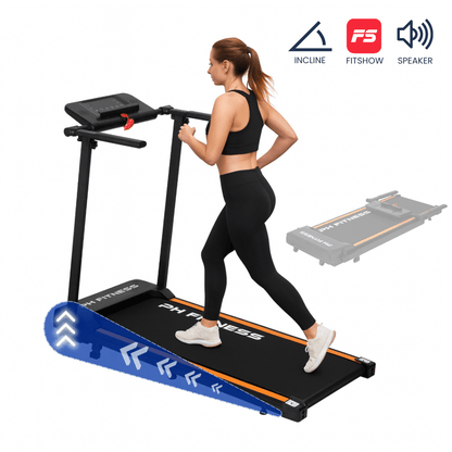 Loopband – Treadmill – Hardloopband – Fitnessapparaat – Wandelloper – Opvouwbaar – 1,5 HP Motor – Bluetooth Speaker & FitShow App